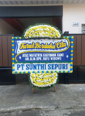 Papan Bunga Duka di Bandarharjo